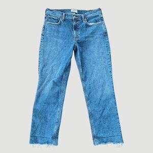 AGOLDE Kye Mid Rise Straight Crop (Stretch) in Mirage 29